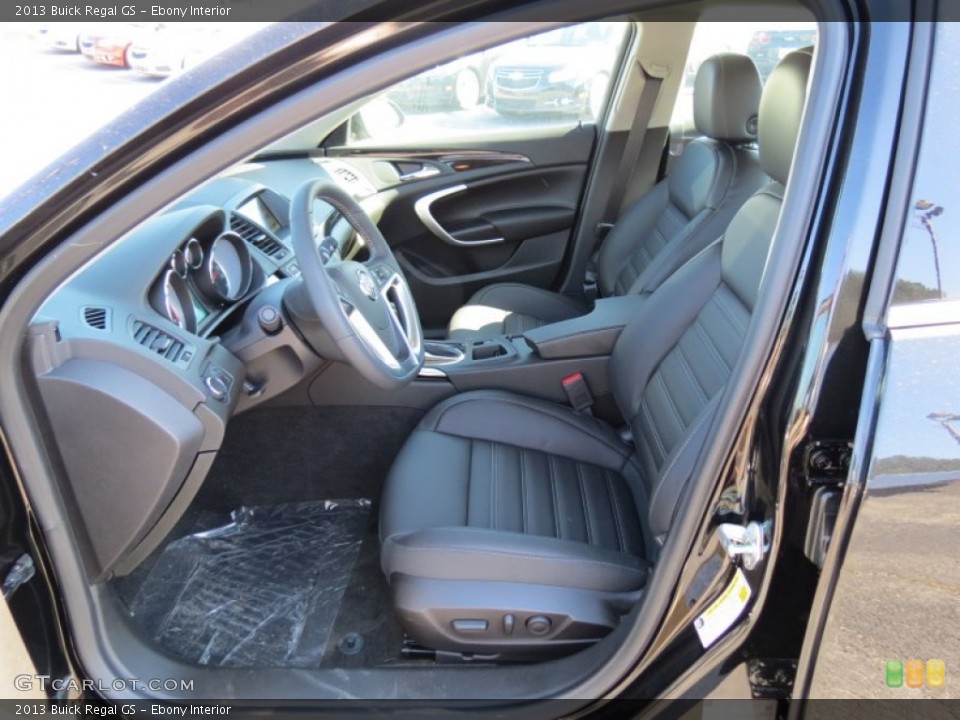 Ebony Interior Front Seat for the 2013 Buick Regal GS #78125769