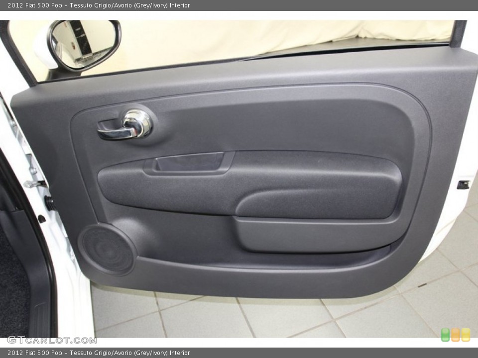Tessuto Grigio/Avorio (Grey/Ivory) Interior Door Panel for the 2012 Fiat 500 Pop #78125784