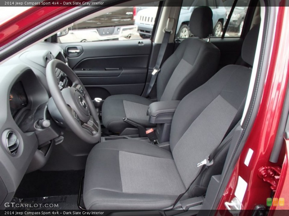 Dark Slate Gray Interior Front Seat for the 2014 Jeep Compass Sport 4x4 #78126216
