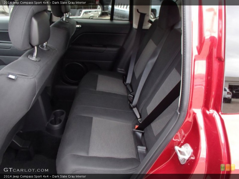 Dark Slate Gray Interior Rear Seat for the 2014 Jeep Compass Sport 4x4 #78126252