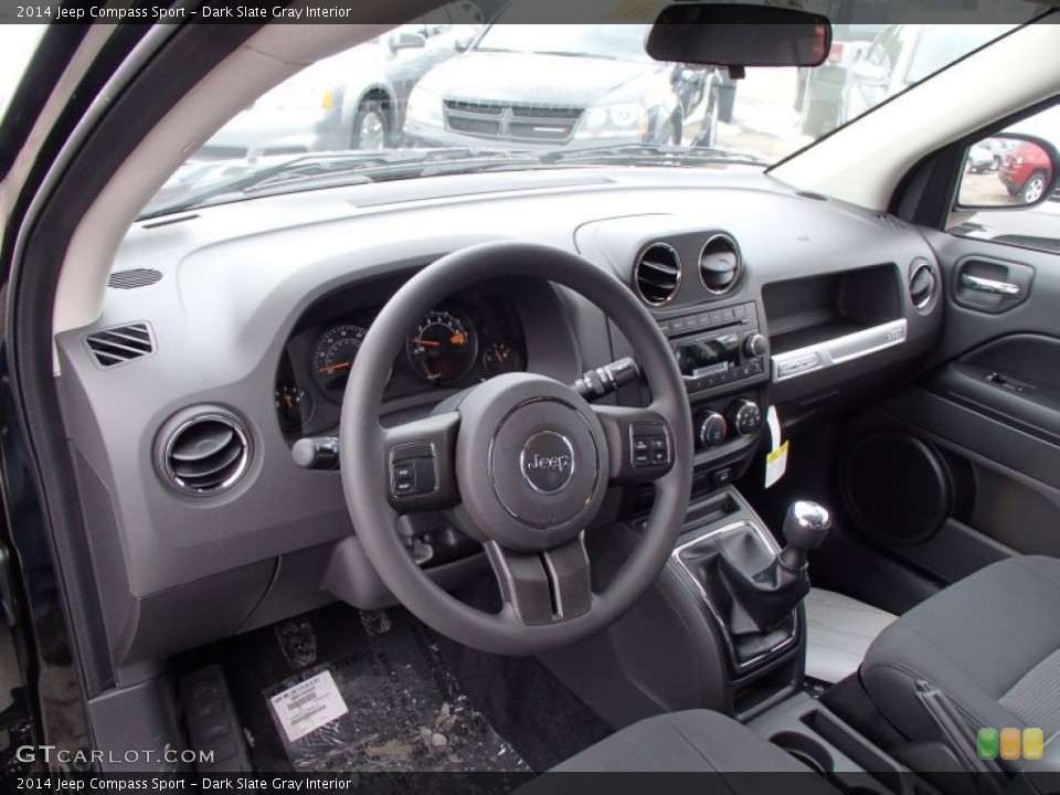 Dark Slate Gray Interior Photo for the 2014 Jeep Compass Sport #78126530