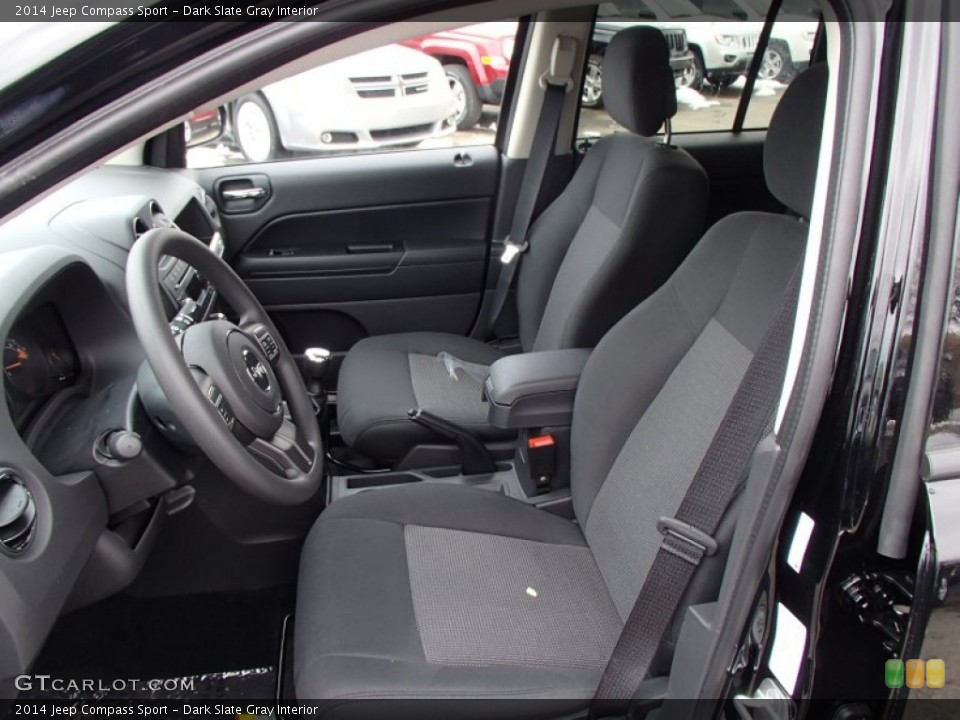 Dark Slate Gray Interior Front Seat for the 2014 Jeep Compass Sport #78126557