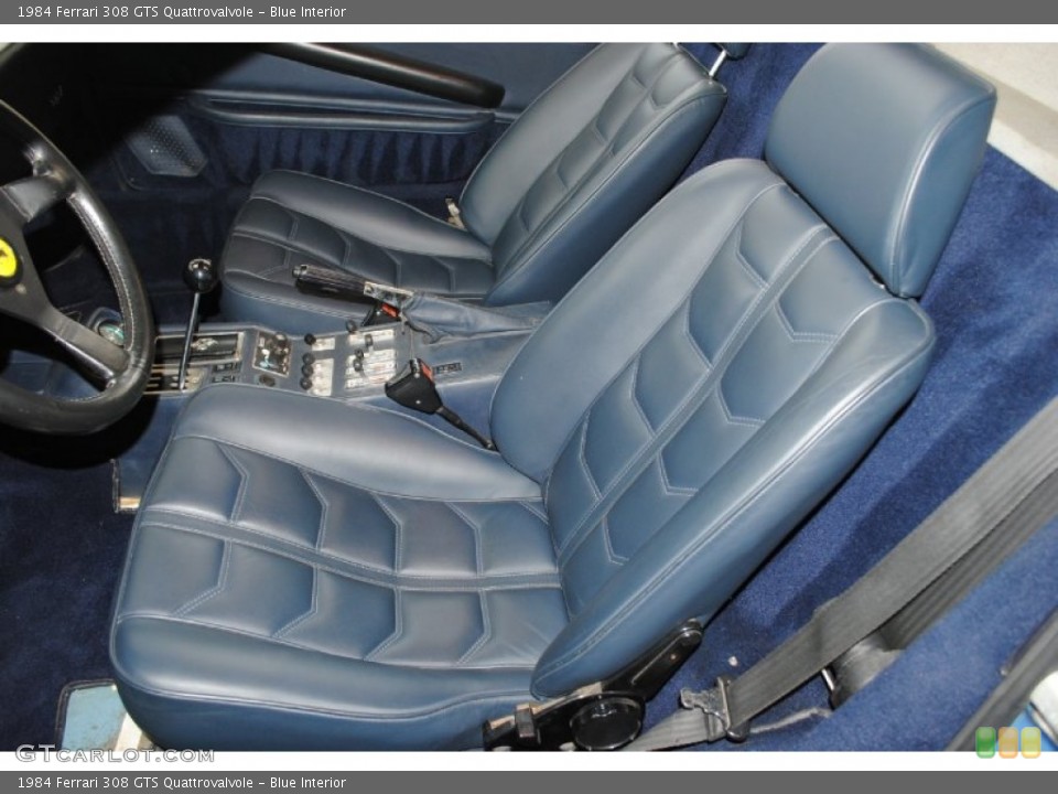 Blue Interior Front Seat for the 1984 Ferrari 308 GTS Quattrovalvole #78126610