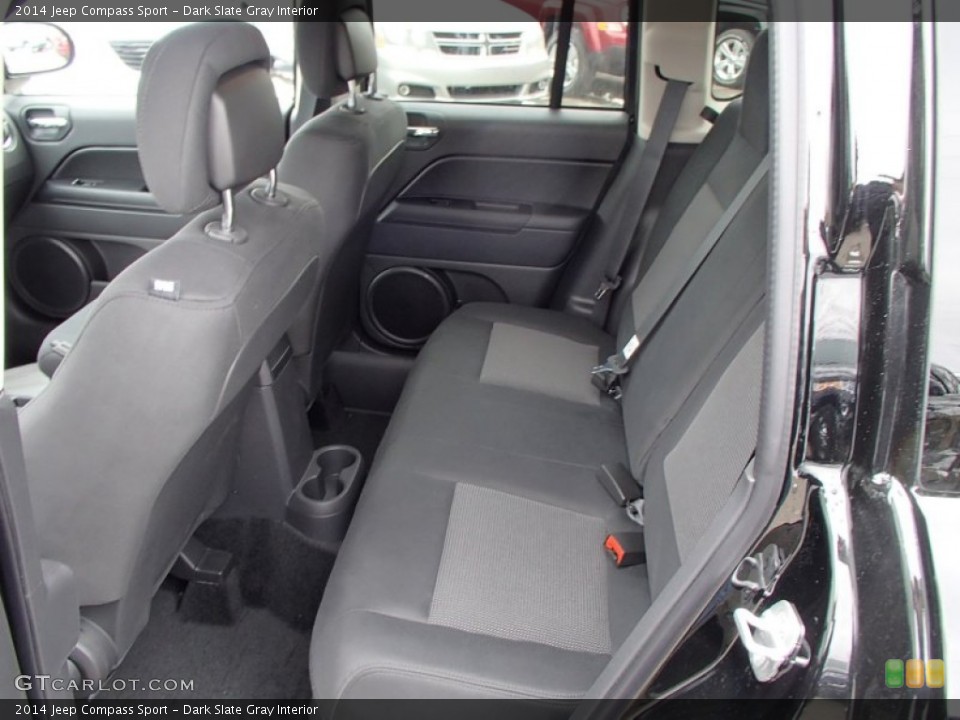 Dark Slate Gray Interior Rear Seat for the 2014 Jeep Compass Sport #78126611