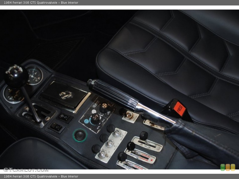 Blue Interior Controls for the 1984 Ferrari 308 GTS Quattrovalvole #78126653
