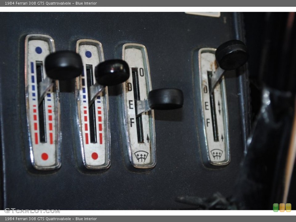 Blue Interior Controls for the 1984 Ferrari 308 GTS Quattrovalvole #78126703