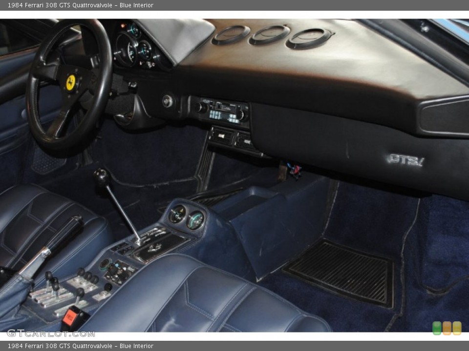 Blue Interior Dashboard for the 1984 Ferrari 308 GTS Quattrovalvole #78126990