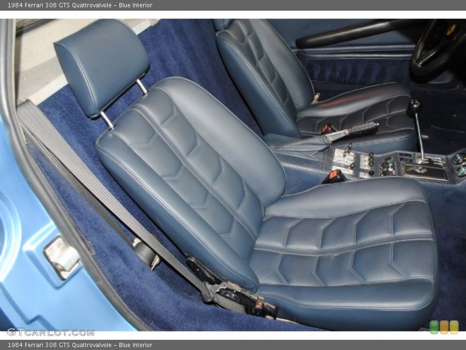 Blue Interior Front Seat for the 1984 Ferrari 308 GTS Quattrovalvole #78127016