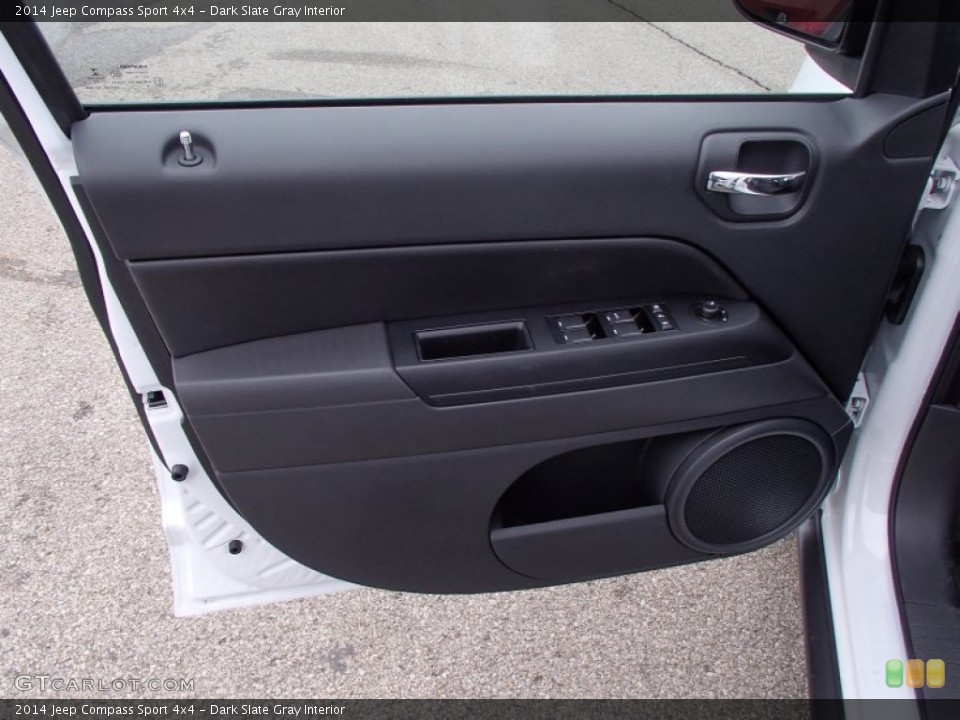 Dark Slate Gray Interior Door Panel for the 2014 Jeep Compass Sport 4x4 #78127078