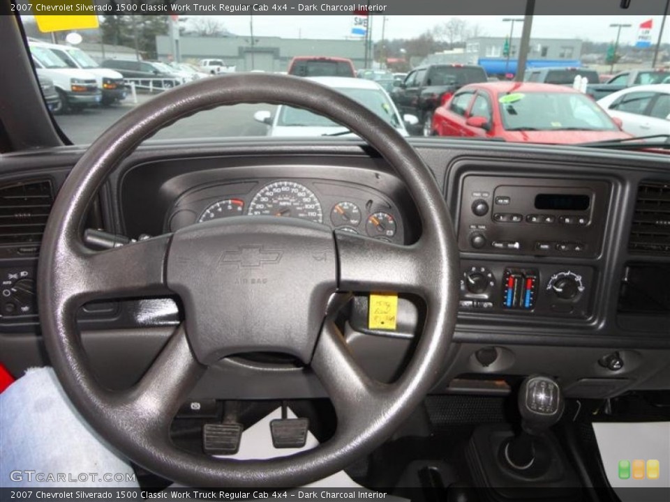 Dark Charcoal Interior Steering Wheel for the 2007 Chevrolet Silverado 1500 Classic Work Truck Regular Cab 4x4 #78127629