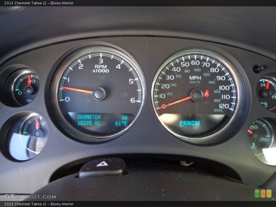 Ebony Interior Gauges for the 2013 Chevrolet Tahoe LS #78131275