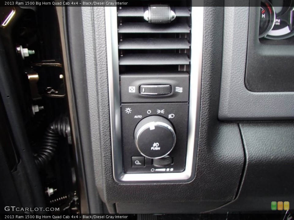 Black/Diesel Gray Interior Controls for the 2013 Ram 1500 Big Horn Quad Cab 4x4 #78131370