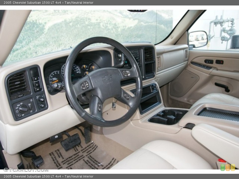 Tan/Neutral Interior Prime Interior for the 2005 Chevrolet Suburban 1500 LT 4x4 #78132450