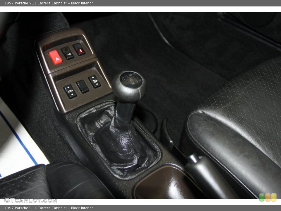 Black Interior Transmission for the 1997 Porsche 911 Carrera Cabriolet #78132675