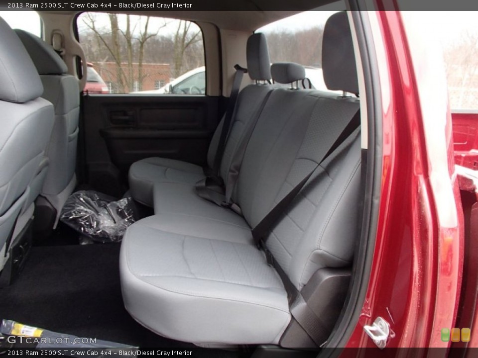 Black/Diesel Gray Interior Rear Seat for the 2013 Ram 2500 SLT Crew Cab 4x4 #78133320