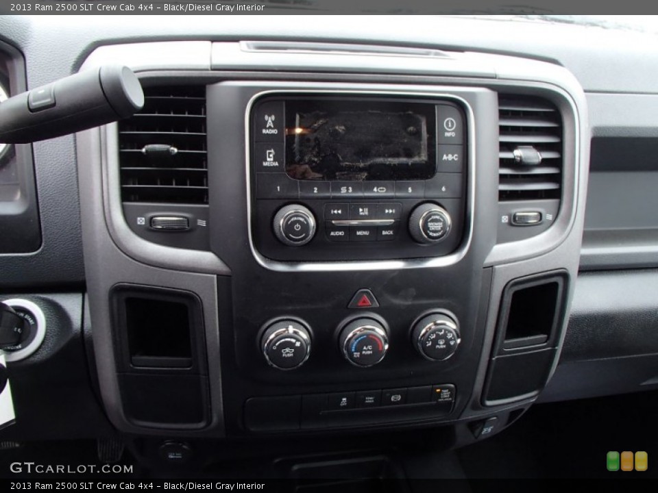 Black/Diesel Gray Interior Controls for the 2013 Ram 2500 SLT Crew Cab 4x4 #78133404