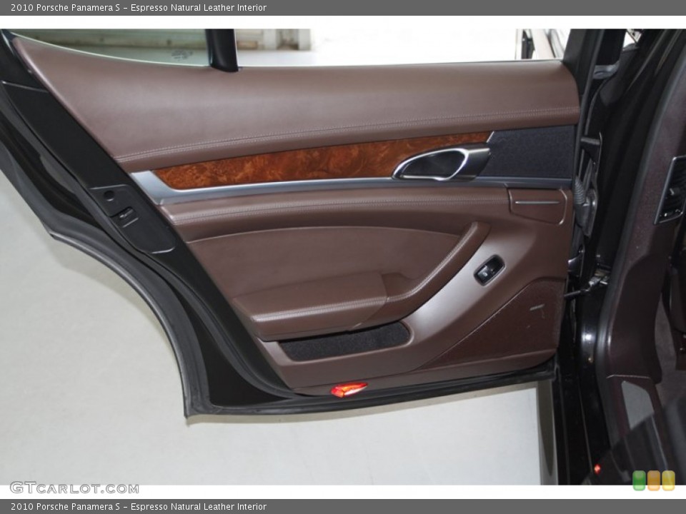 Espresso Natural Leather Interior Door Panel for the 2010 Porsche Panamera S #78133518