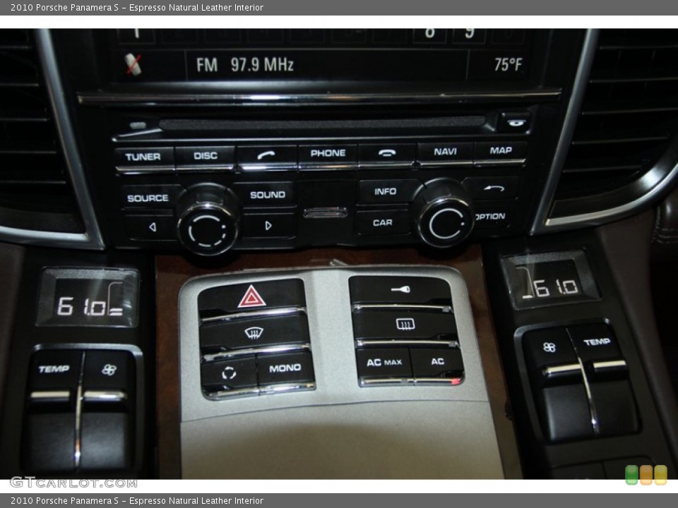 Espresso Natural Leather Interior Controls for the 2010 Porsche Panamera S #78133854