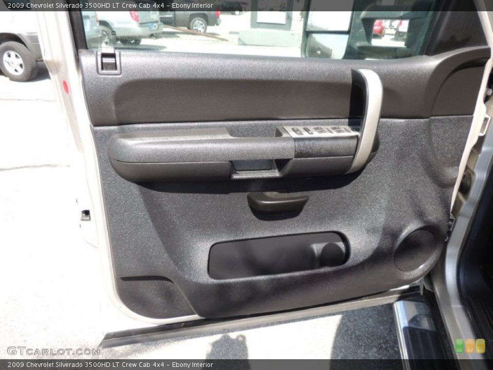 Ebony Interior Door Panel for the 2009 Chevrolet Silverado 3500HD LT Crew Cab 4x4 #78134196