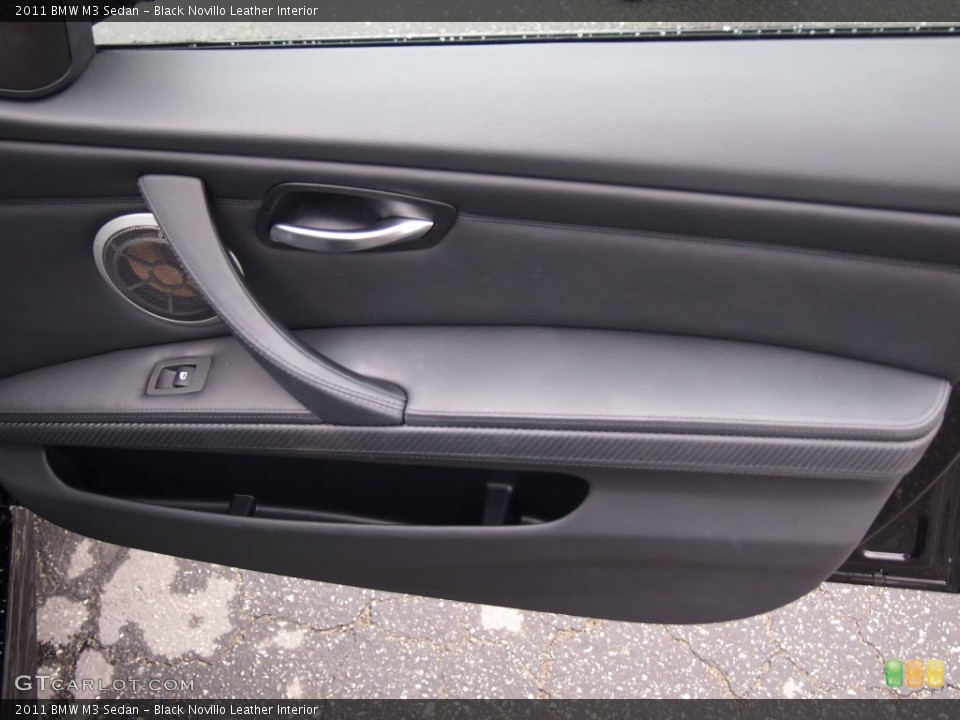 Black Novillo Leather Interior Door Panel for the 2011 BMW M3 Sedan #78134478
