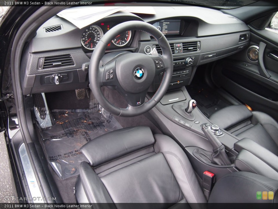 Black Novillo Leather Interior Prime Interior for the 2011 BMW M3 Sedan #78134823