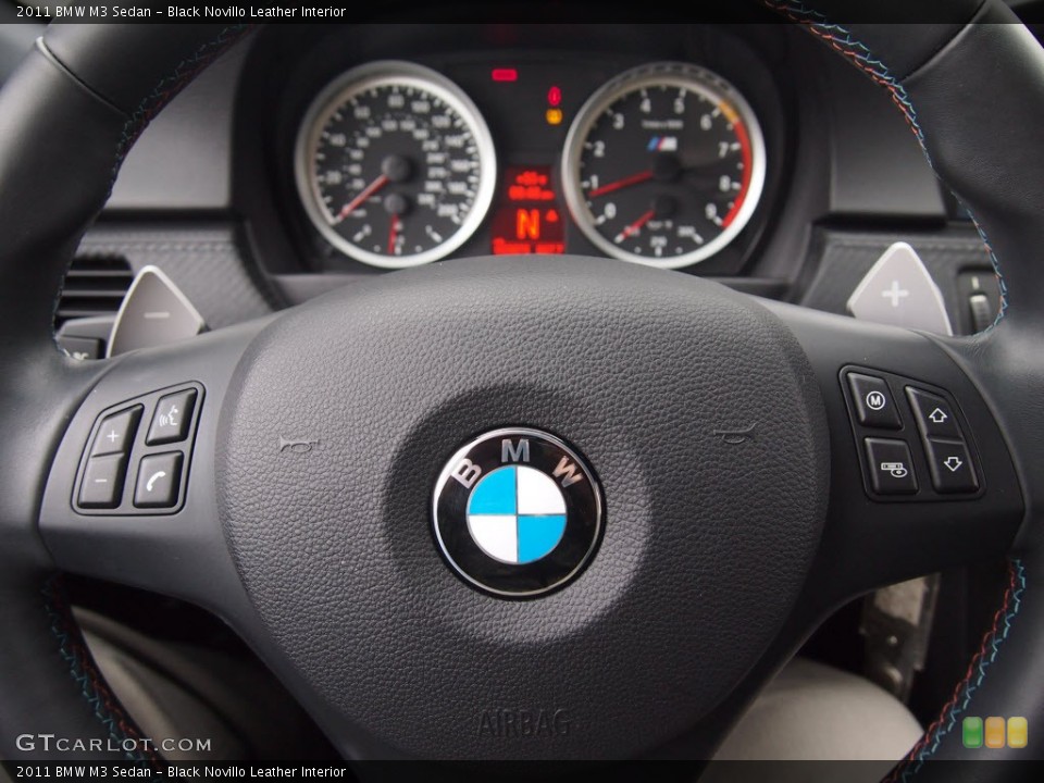 Black Novillo Leather Interior Controls for the 2011 BMW M3 Sedan #78134913