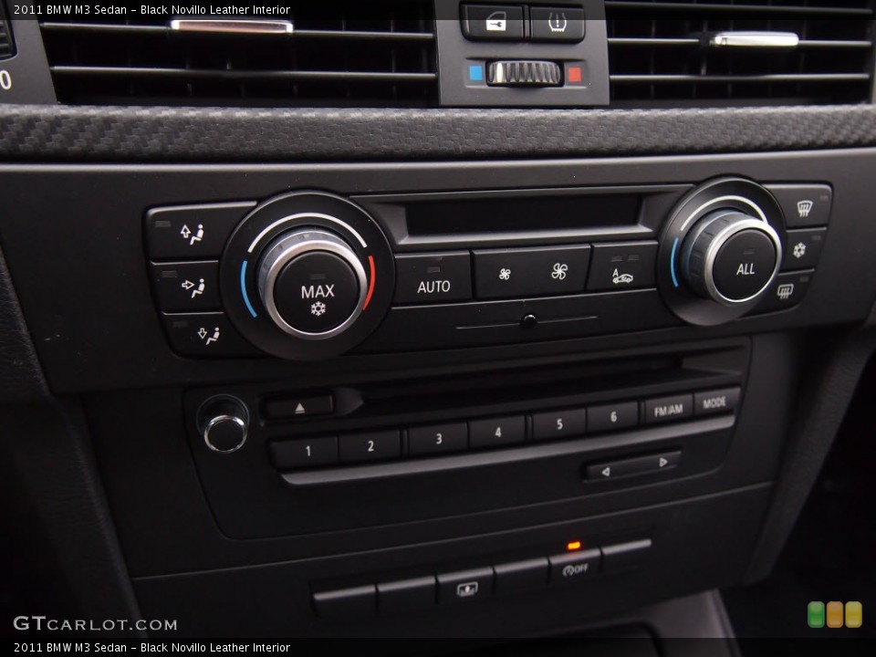 Black Novillo Leather Interior Controls for the 2011 BMW M3 Sedan #78135015