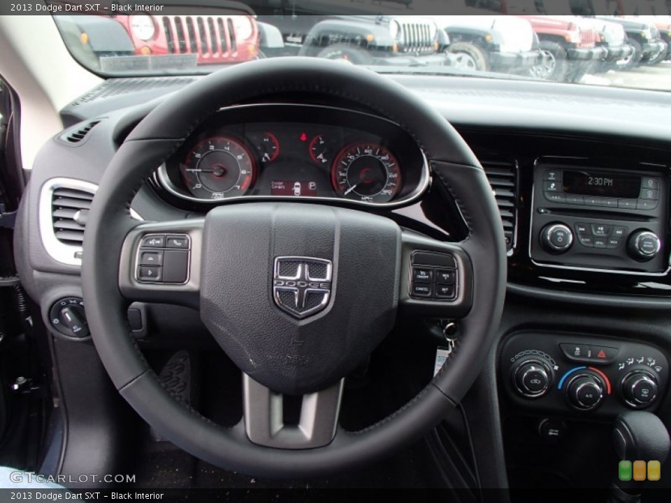 Black Interior Steering Wheel for the 2013 Dodge Dart SXT #78135767