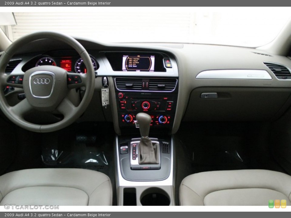Cardamom Beige Interior Dashboard for the 2009 Audi A4 3.2 quattro Sedan #78137531