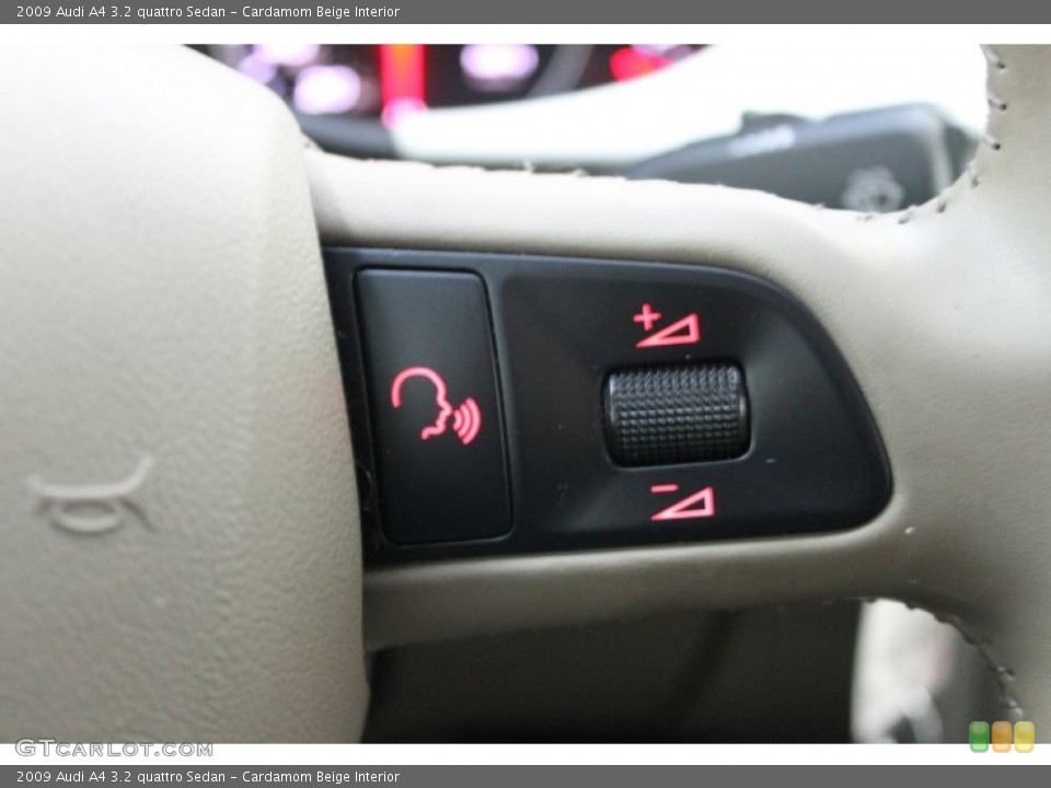 Cardamom Beige Interior Controls for the 2009 Audi A4 3.2 quattro Sedan #78137636