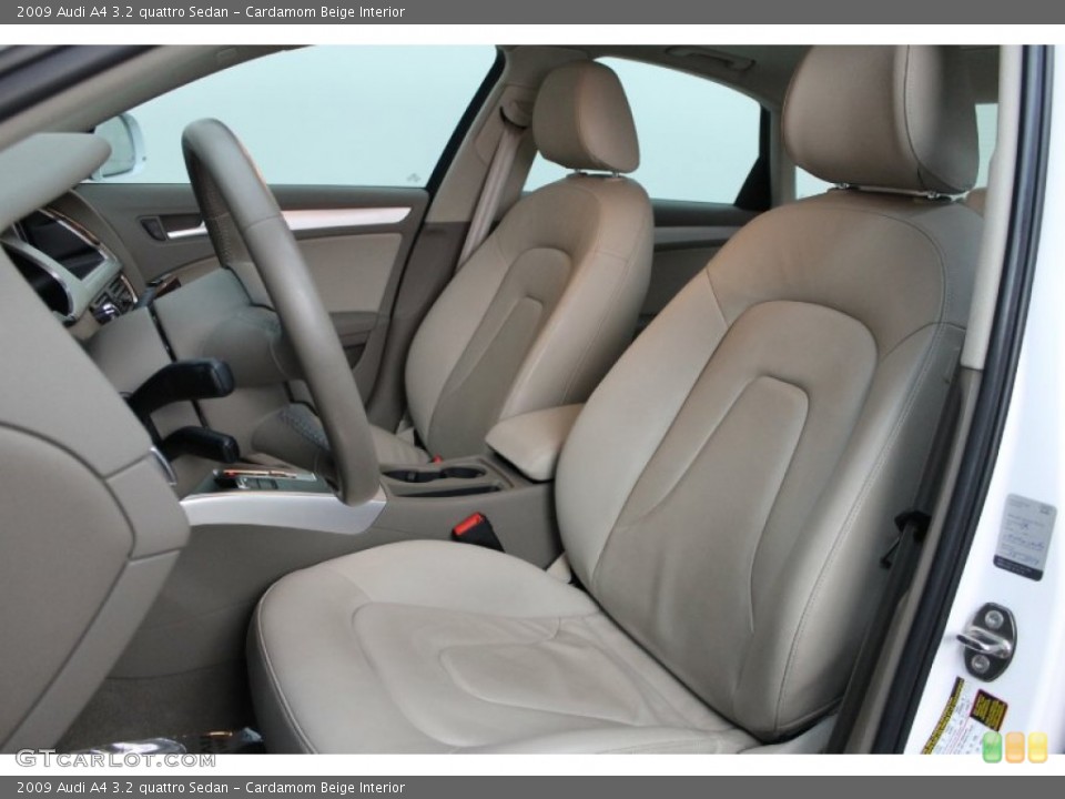 Cardamom Beige Interior Front Seat for the 2009 Audi A4 3.2 quattro Sedan #78137658