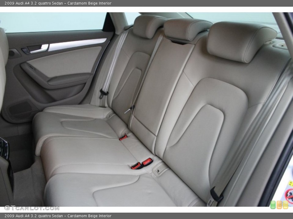 Cardamom Beige Interior Rear Seat for the 2009 Audi A4 3.2 quattro Sedan #78137700