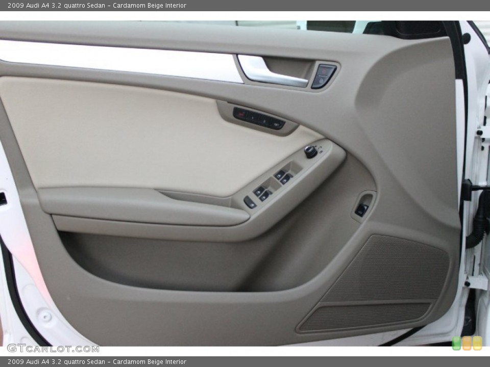 Cardamom Beige Interior Door Panel for the 2009 Audi A4 3.2 quattro Sedan #78137748