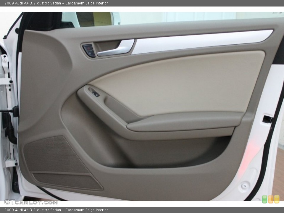 Cardamom Beige Interior Door Panel for the 2009 Audi A4 3.2 quattro Sedan #78137768