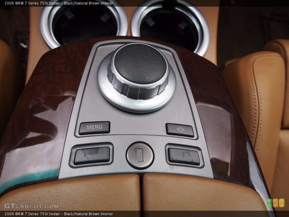 Black/Natural Brown Interior Controls for the 2006 BMW 7 Series 750i Sedan #78137773