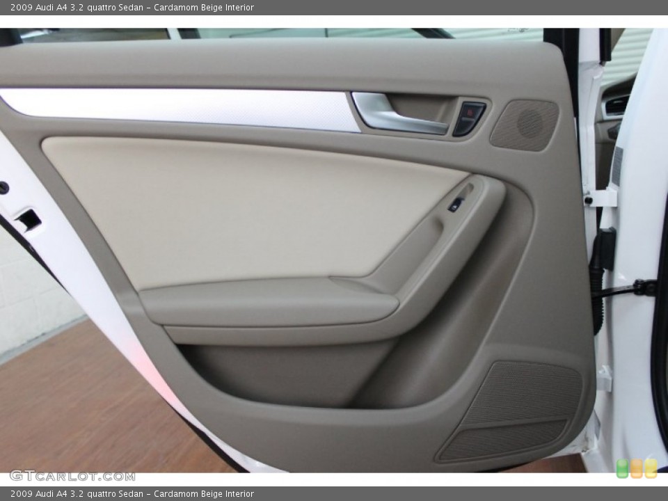 Cardamom Beige Interior Door Panel for the 2009 Audi A4 3.2 quattro Sedan #78137793