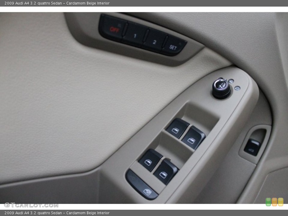 Cardamom Beige Interior Controls for the 2009 Audi A4 3.2 quattro Sedan #78137837