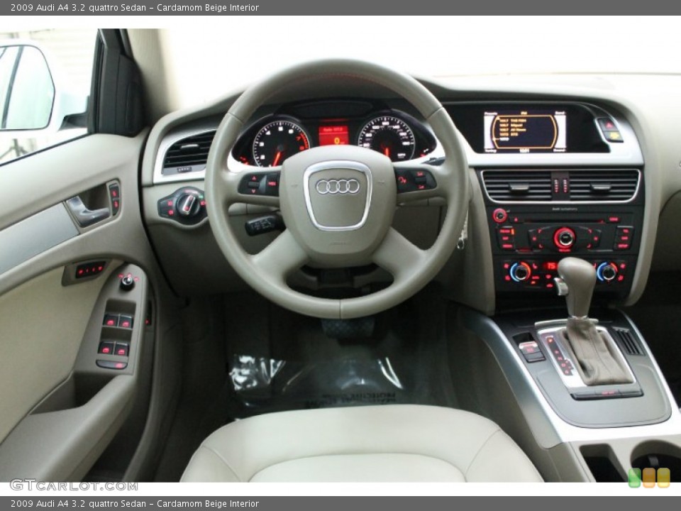 Cardamom Beige Interior Dashboard for the 2009 Audi A4 3.2 quattro Sedan #78137952