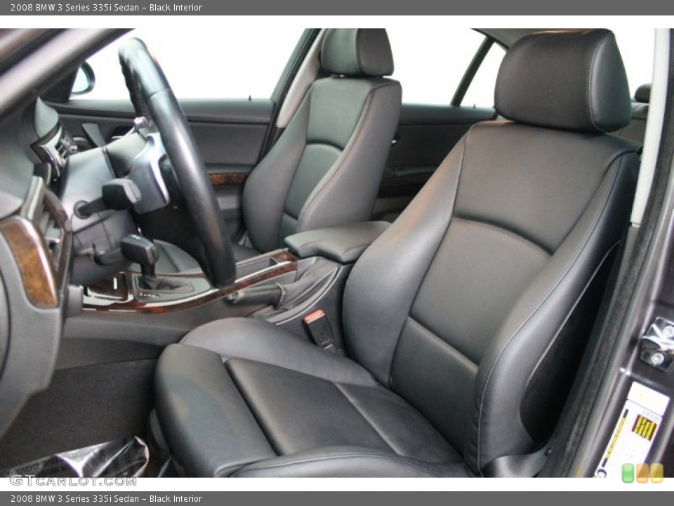 Black Interior Front Seat for the 2008 BMW 3 Series 335i Sedan #78138487