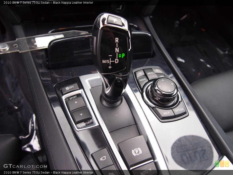 Black Nappa Leather Interior Transmission for the 2010 BMW 7 Series 750Li Sedan #78139287