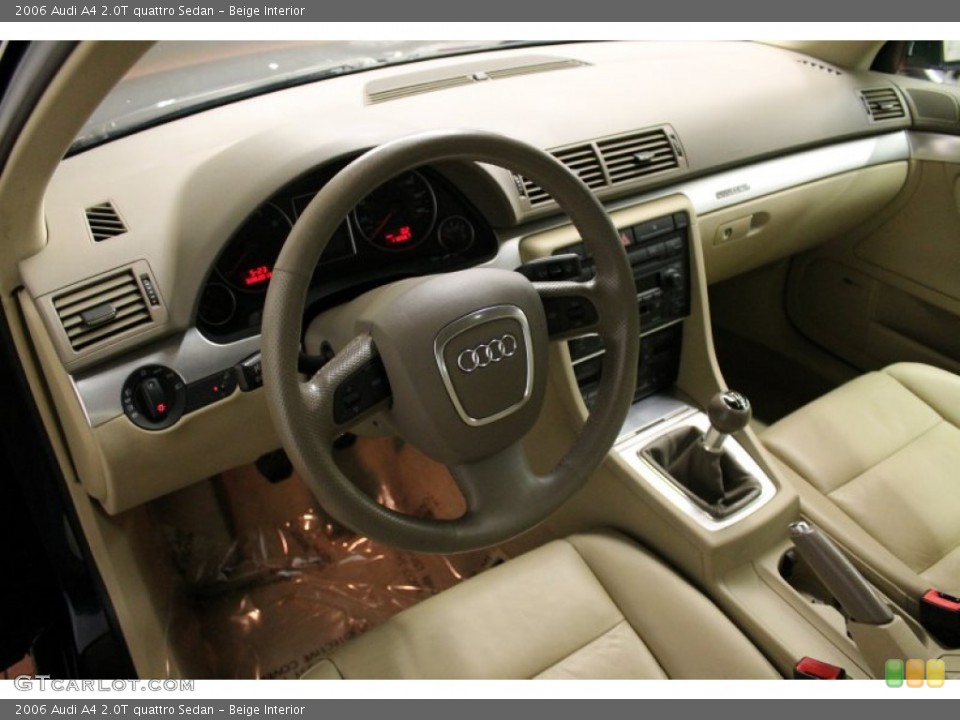 Beige Interior Dashboard for the 2006 Audi A4 2.0T quattro Sedan #78139595