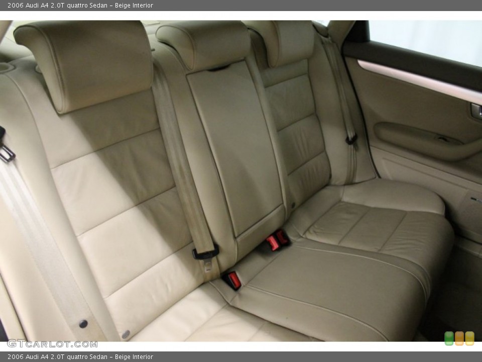 Beige Interior Rear Seat for the 2006 Audi A4 2.0T quattro Sedan #78139637