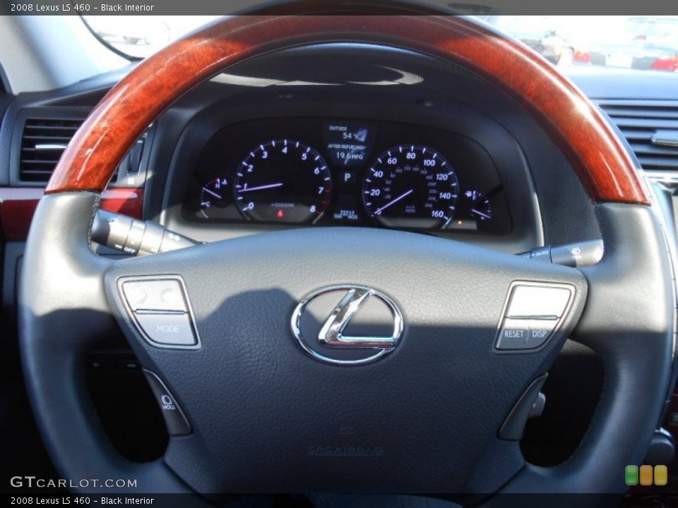 Black Interior Steering Wheel for the 2008 Lexus LS 460 #78141151