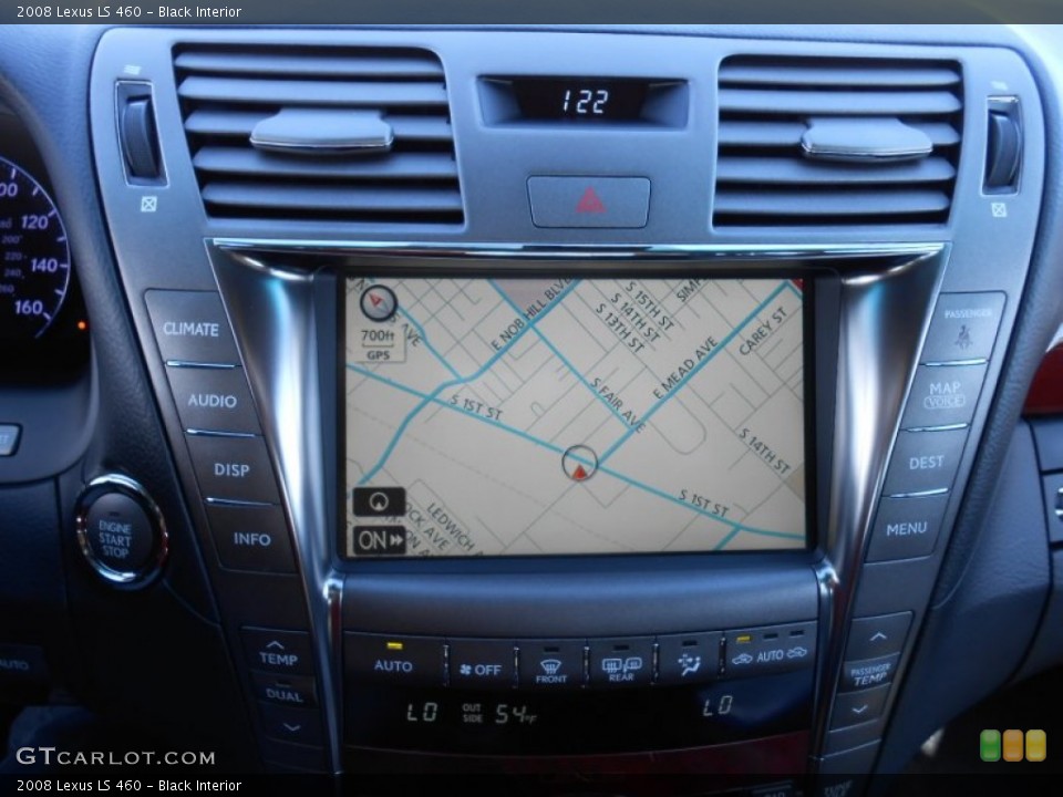 Black Interior Navigation for the 2008 Lexus LS 460 #78141209