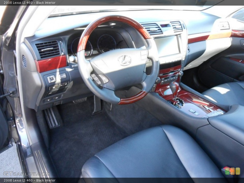 Black 2008 Lexus LS Interiors