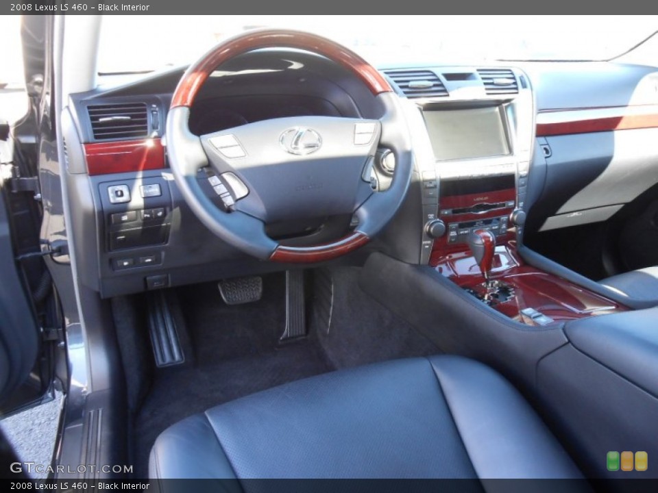 Black Interior Dashboard for the 2008 Lexus LS 460 #78141597