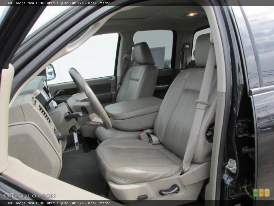 Khaki Interior Photo for the 2008 Dodge Ram 1500 Laramie Quad Cab 4x4 #78141699