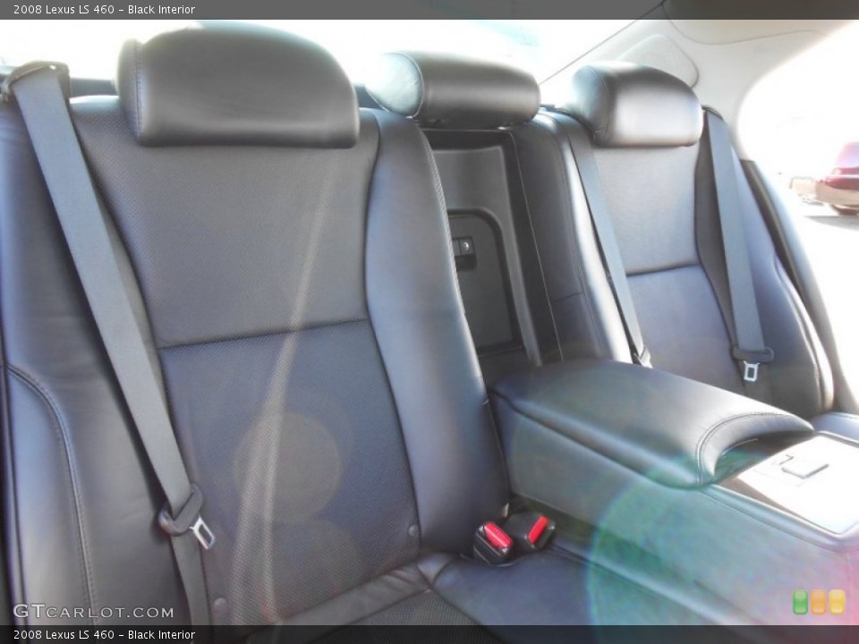 Black Interior Rear Seat for the 2008 Lexus LS 460 #78141732
