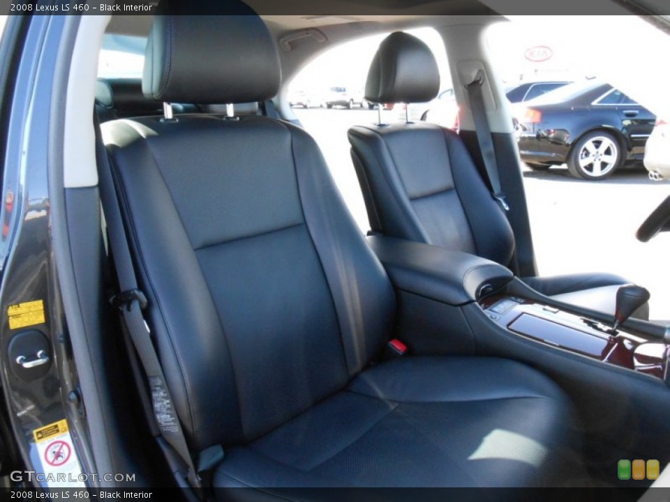 Black Interior Front Seat for the 2008 Lexus LS 460 #78141805
