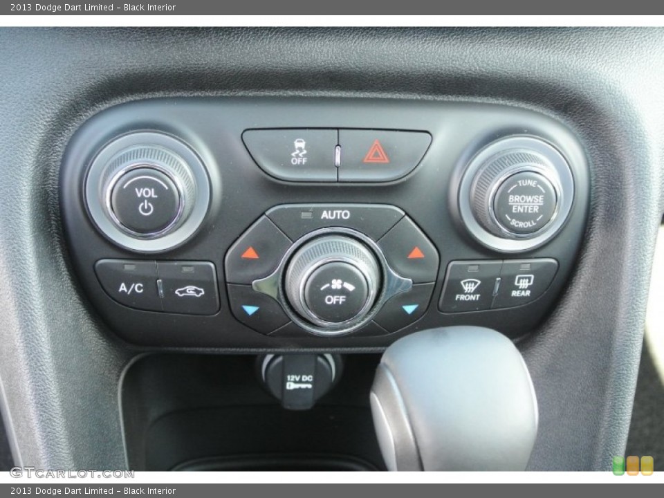 Black Interior Controls for the 2013 Dodge Dart Limited #78142107